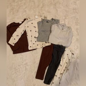 H&M lot of tees, onesies, leggings 6-9 month